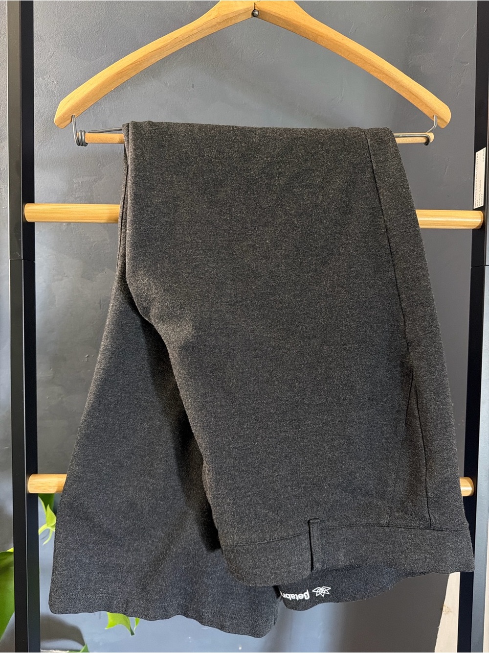 Betabrand Dress Pant Yoga Pants 2X Petite Gray Bootcut Pull On Work Pants